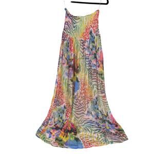 Pia Rossini Riva Maxi Dress Multicolor‎ NWT Size Medium